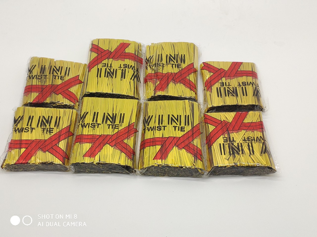 8cm10cm现货750根金丝面包糖果玫瑰花杆扎线扎丝捆扎雪糕绳扎口绳