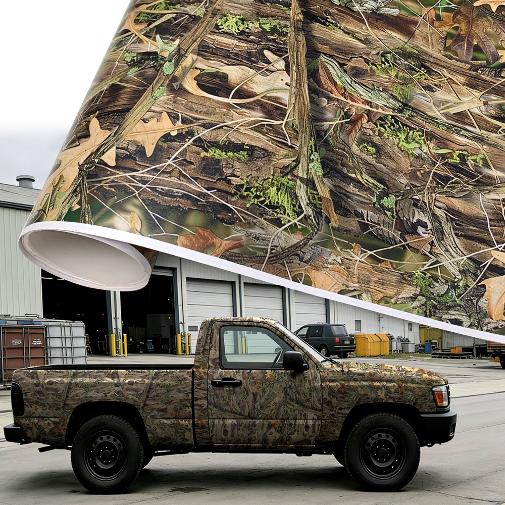 2026 New Model Leafy Thatch Jungle Bionic Camouflage Outdoor Camping Waterproof Decorative Camouflage Self-Adhesive Easy to Apply