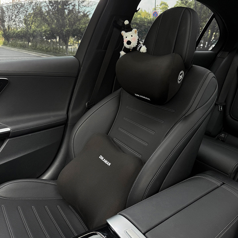 2025 New Model Car Headrest Memory Foam Car Seat Neck Pillow Cute West Highland Terrier Doll for Car Use