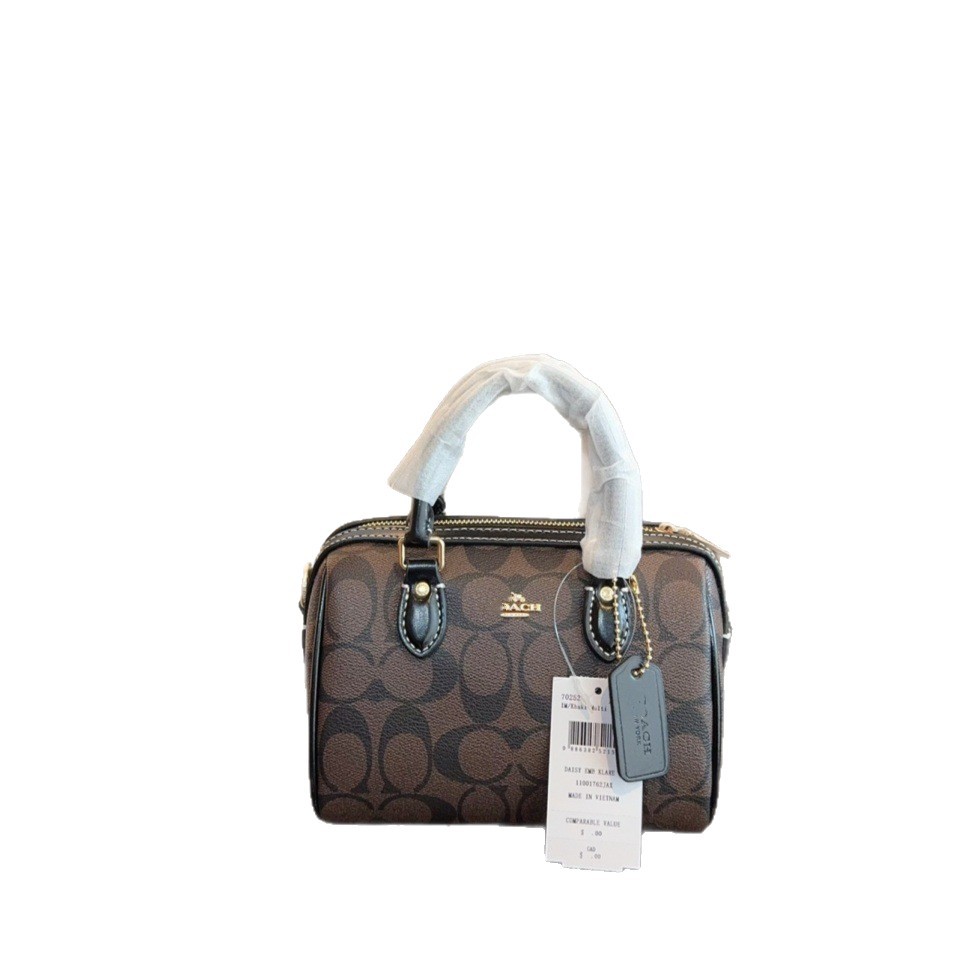 Koujia cuero genuino lv bolso de mujer, nuevo Rowan mini bolso de almohada de Boston, bolso de mano de mujer.