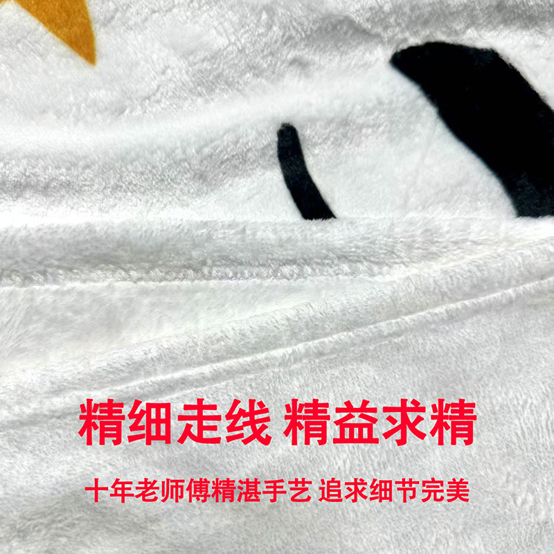 亚马逊万圣节法兰绒毛毯单面数码印花午休空调盖毯卡通动漫|undefined