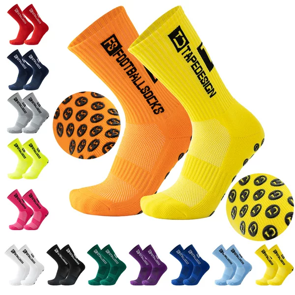 TEMU Cross-border Hot Selling TC Professional Thickened Towel Bottom Sweat Absorbing Deodorant Glue Anti-slip Football Socks