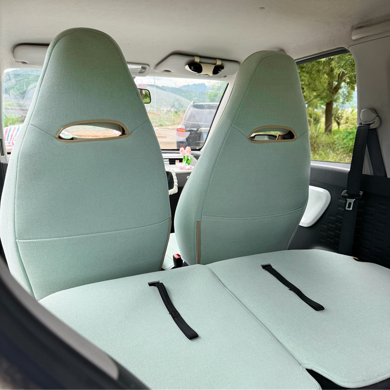Fabric Cute Cartoon Breathable Car Seat Cover Full Set for Wuling Hongguang MINI 2020-2022