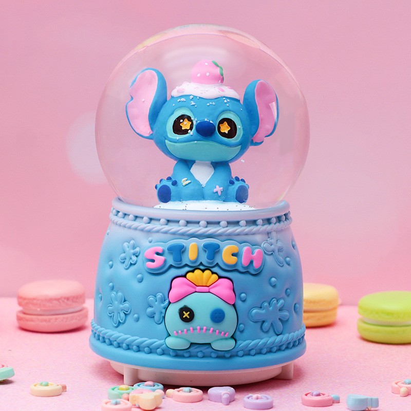 Romántico secreto bosque bola de cristal luminosa caja de música caballo blanco creativo decoración de escritorio de niña regalo de estudiante al por mayor