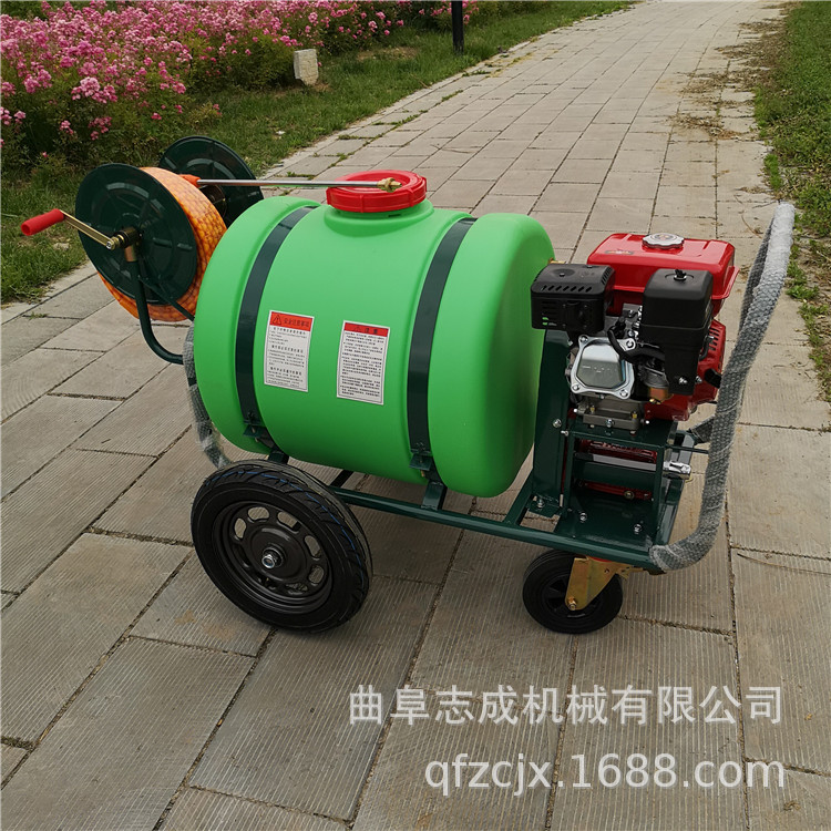志成推车汽油打药机160L高压农用打药车手推式园林喷雾机厂家直销