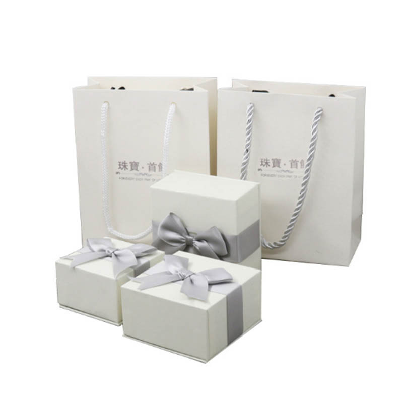 Caja de Regalo de Rosas, Caja de Terciopelo con Lazo Blanco, Collar Acrílico, Embalaje de Joyería para el Día de San Valentín Chino, Caja de Joyería