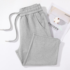 女性用七分ストレートパンツ、薄手ミドルパンツ、夏カジュアルルーズパンツ、小柄スポーツキャロットパンツ、スウェットパンツ、夏