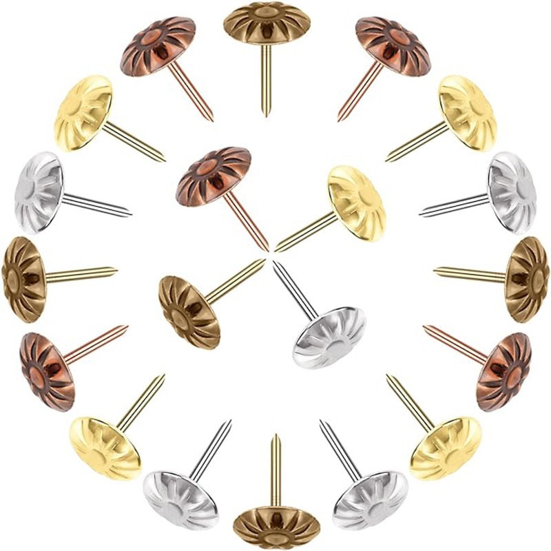 供应跨境金属大头钉花蕊圆头钉小雏菊按钉花式图片钉家居装饰配件