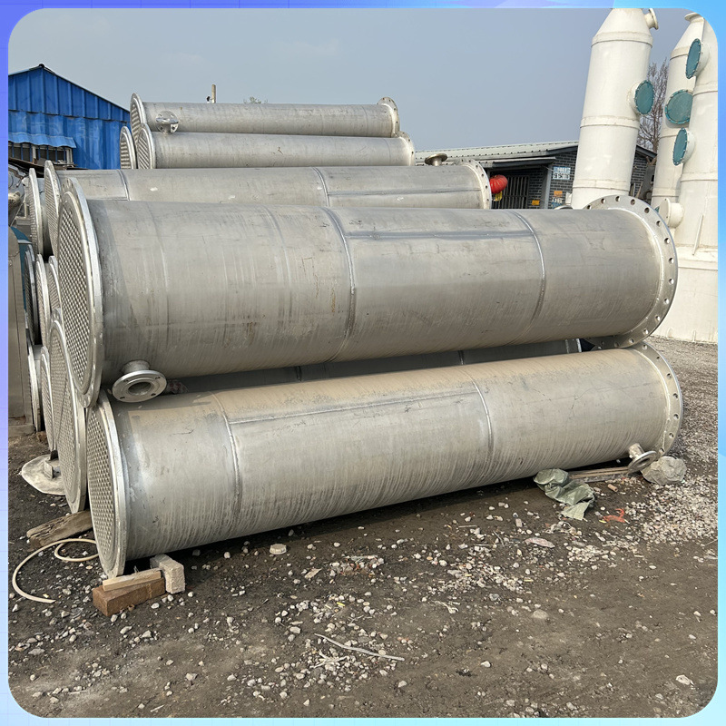 供应二手食品换热器 钛材换热器 冷凝器 列管式喷淋壳管换热器