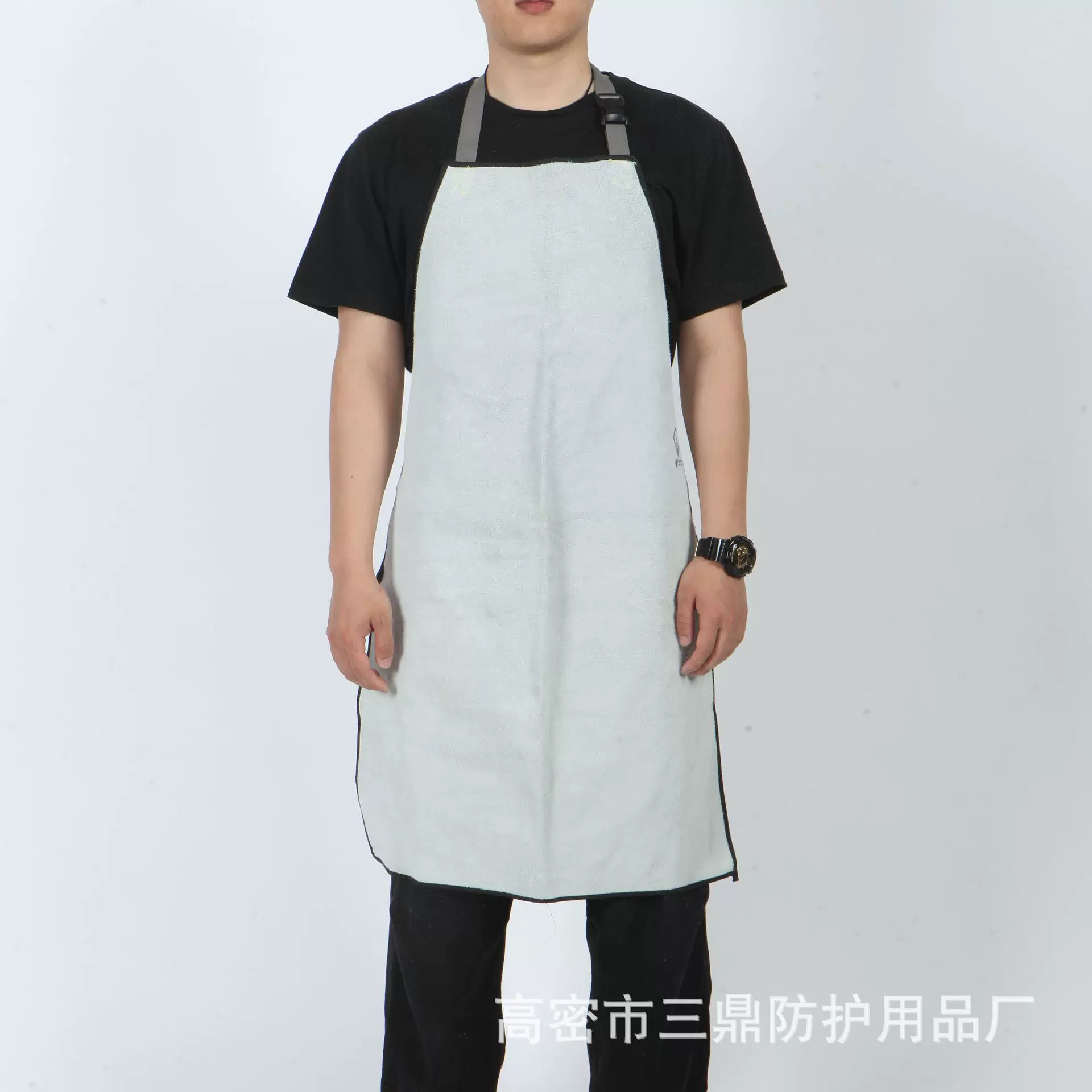 供应劳保防护围裙耐高温牛皮电焊防护服焊工焊接防阻燃防烫皮围裙