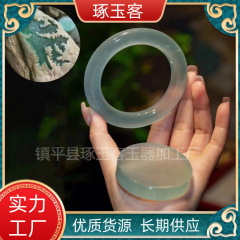 翡翠色の高氷が花の太った丸いブレスレットの氷が花の春の色の玉の美人の腕輪の石英の岩の玉の腕輪を漂わせます。
