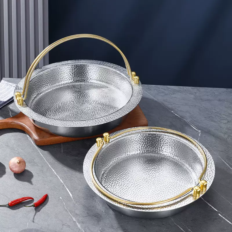 哇噢网红加厚不锈钢日式寿喜锅锅具炖汤锅商用火锅锅燃气灶电磁炉