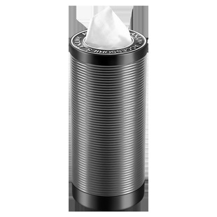 Car Tissue Box Car Tissue Tube Central Control Cup Holder Car Supplies Car Tissue Box Metal Evacuation Tube