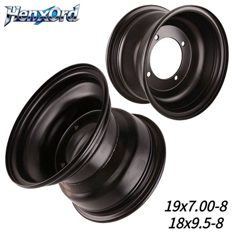 Atv Beach Vehicle Accessories 19X7.00-8 Tire Rim 18X9.5-8 Four-Wheel Vehicle Steel Rim Four-Hole Wheel Hub