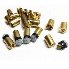 铜款螺丝头 台球杆  九球杆先角  长款先角  台球用品 配件