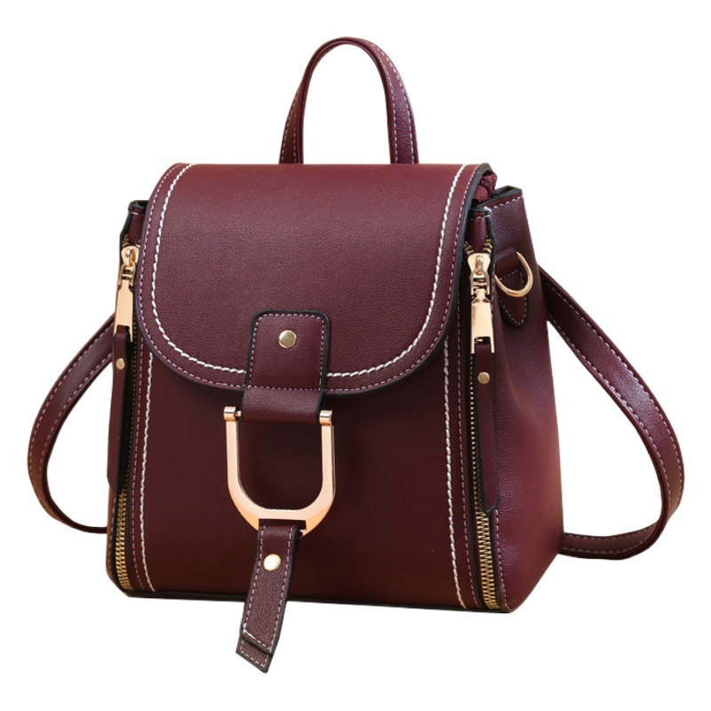 [Bolsa de mujer transfronteriza] de gran capacidad de color sólido 2023 nueva mochila casual simple mochila de hombro bolsa de mensajero