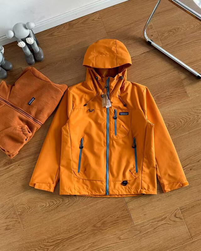 pata巴塔户外三合一内胆冲锋衣外套  情侣款冲峰衣两件套登山服|undefined