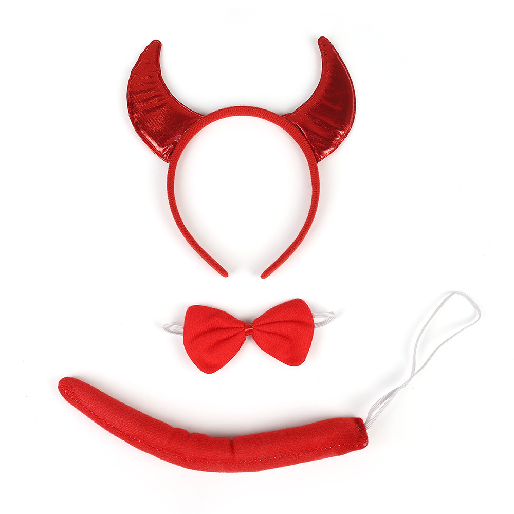 Costume de Halloween transfronterizo Cuerno de toro Demonio Fiesta temática Fiesta de baile de maquillaje Propósito de espectáculo