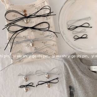 Multilayer hairgrip with bow with accessories, hair accessory, accessories with butterfly