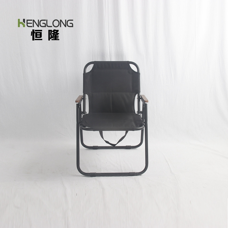 Outdoor folding chair metal iron portable picnic camping beach lazy…