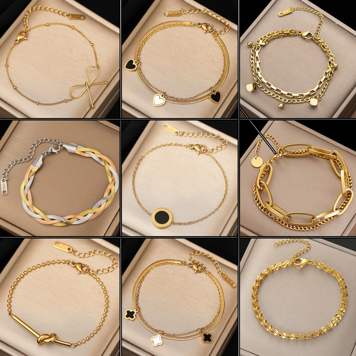 好卖冰块批花小方糖戒指六边形小方块精致小巧款钛钢保色直播热销