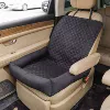 Car checkered pet mat black
