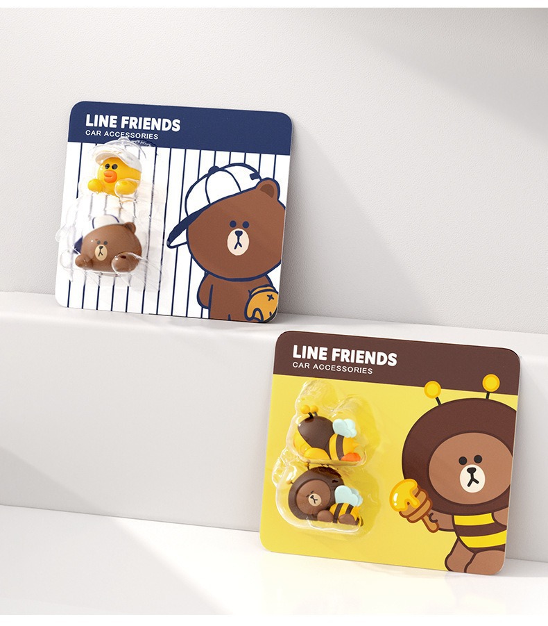 Brown Bear Car Interior High-End Luxury Cartoon Decoration Ornaments Car Accessories Wholesale