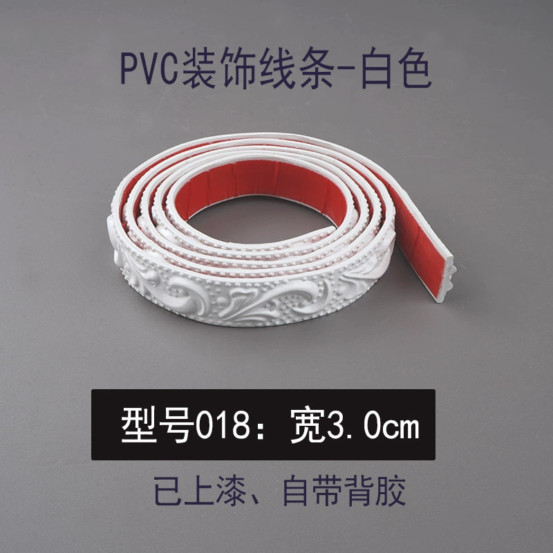PVC Soft Edge Strip Self-Adhesive, Curved Ceiling & TV Wall Molding, White, Various Widths