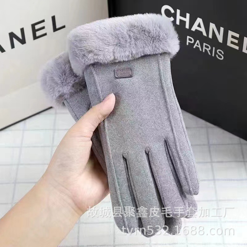 秋冬のアウトドア用暖かいベルベット防寒サイクリングベルベット手袋、指タッチスクリーン付き、滑り止め、卸売在庫あり