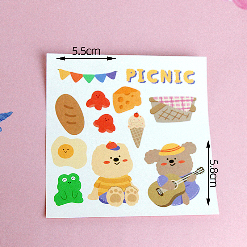 Ins pastel de cumpleaños decoración de cartón de dibujos animados en línea de cerámica suave osos adornos de vela globo postre mesa de inserción