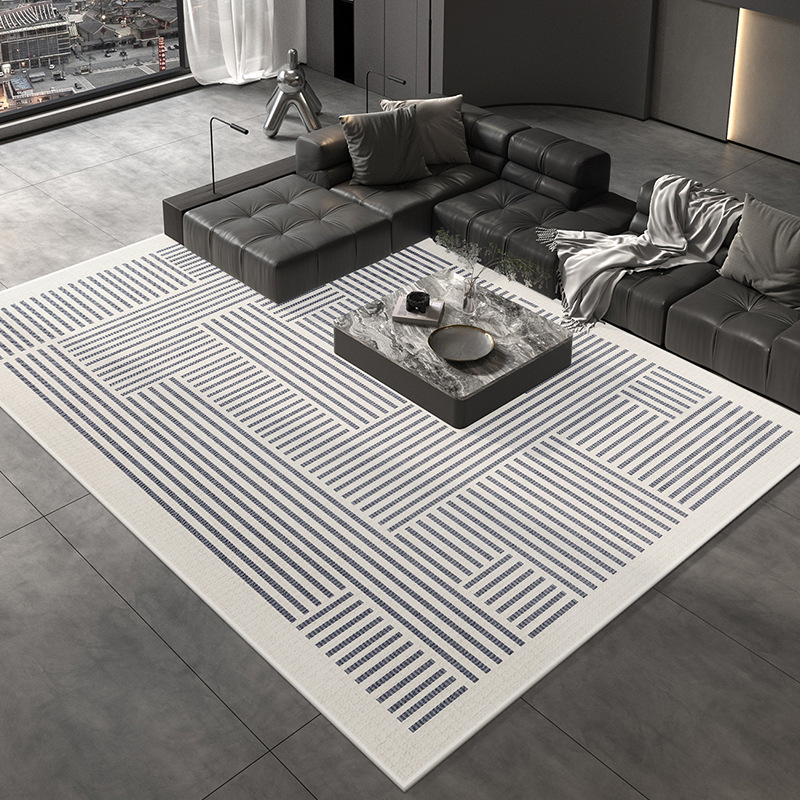 Alfombras modernas y simples de lujo, dormitorio, gran área de sofá y mesa de té, mantas de cama resistentes a la suciedad y fáciles de cuidar