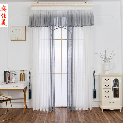 Keqiao Manufactor wholesale Gradient Cambric Simplicity modern a living room Study curtain Window screening customized