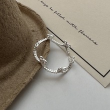 S925纯银小众设计感基础款蝴蝶结指关节戒指韩式风复古时尚指环