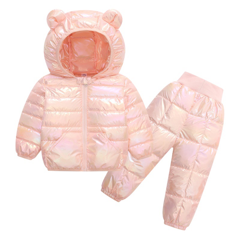 Exclusivo transfronterizo para 2023 Otoño e Invierno nueva ropa acolchada de algodón ligero para niños traje de Niños y Niñas Ropa acolchada de algodón para niños medianos y pequeños traje de niños