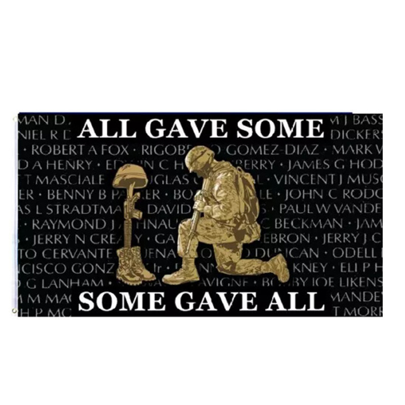 跨境货源All Gave Some Some  All Military Flag旗帜背景布|undefined