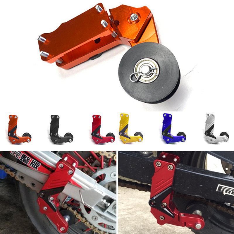 Motorcycle Chain Widening Anti-Slip Device, Universal Chain Tensioner, Chain Guide with Automatic Tensioning Wheel Motorcycle Chain Widening Anti-Slip Device, Universal Chain Tensioner, Chain Guide with Automatic Tensioning Wheel