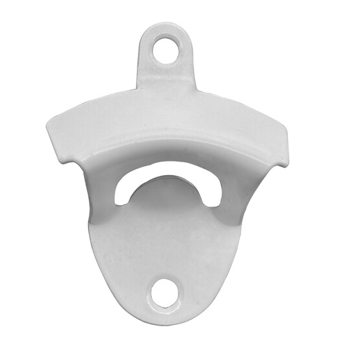 Iron stainless steel zinc alloy bottle opener white paint black bronze brass nickel zinc white wall-mounted bottle opener beer