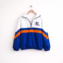 2026新款跨境夹克布卫衣3D数码印花立领女士街头拉链polo衫236