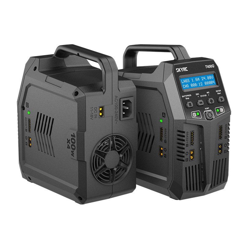 SKYRC T400Q 四通道航模车模平衡充电器/放电器4*100W 12A