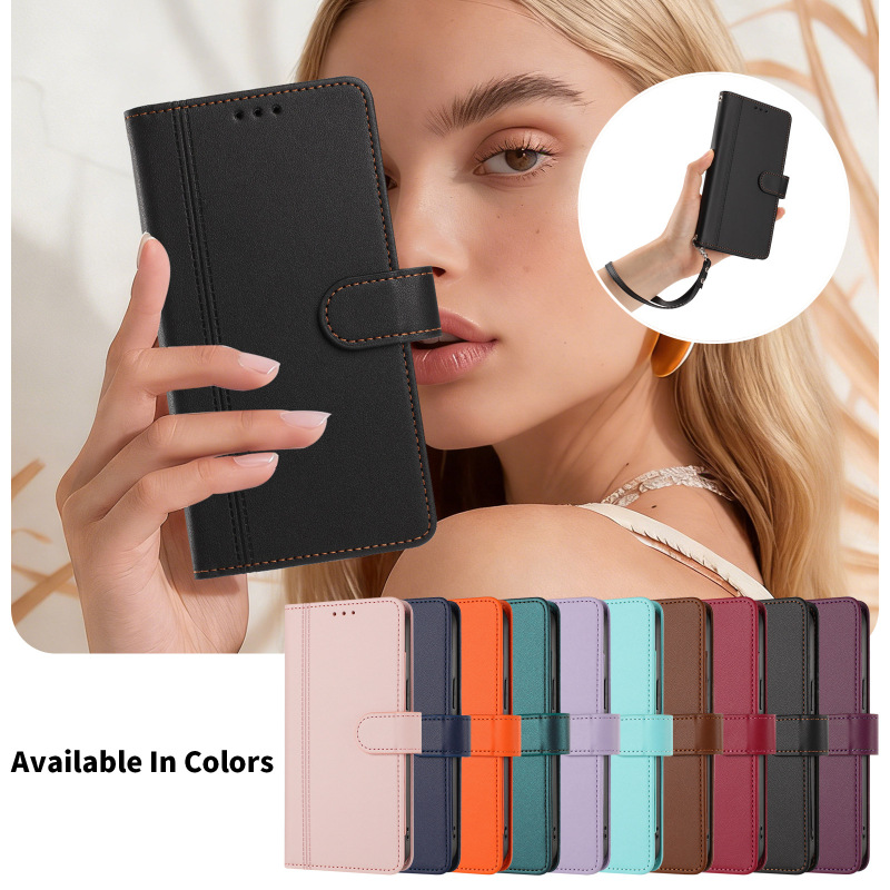 Suitable for Motorola Edge Plus 2023 Simple Line Leather Case Moto G73 Nine-Card Slot Protective Case Suitable for Motorola Edge Plus 2023 Simple Line Leather Case Moto G73 Nine-Card Slot Protective Case