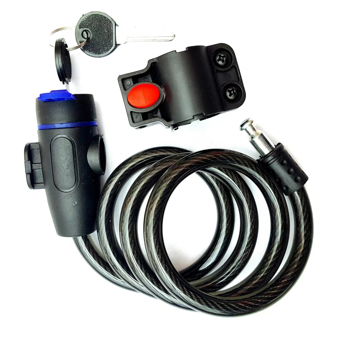 Cerradura de automóviles de fábrica de fuente Cerradura de alambre Cerradura de bicicleta de montaña Cerradura de anillo de cable de acero especial con llave Cerradura de bicicleta