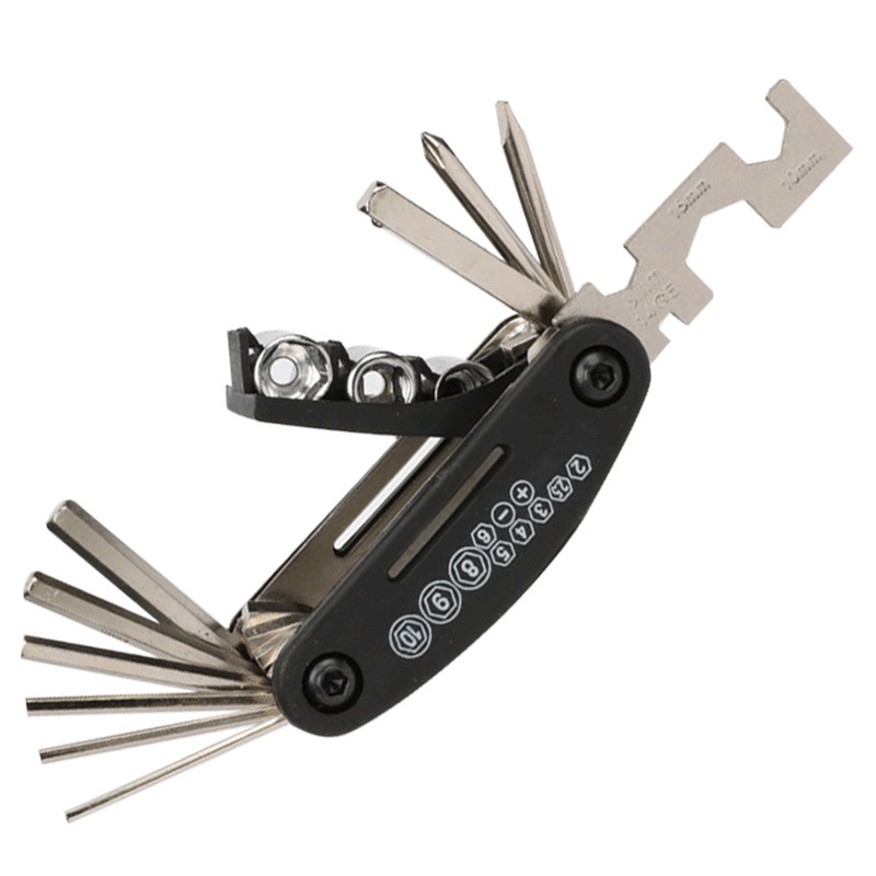 Bicycle Repair Tool Repair Combination Tire Repair Tool Portable Multifunctional Folding Repair Tool Wrench suit