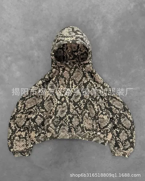 2203 snake print pullover sweatshirt (polar fleece