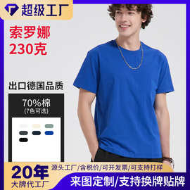 中德BYB0027-索罗娜T恤-230克纯色抗菌冰感休闲百搭亲肤工作服T恤