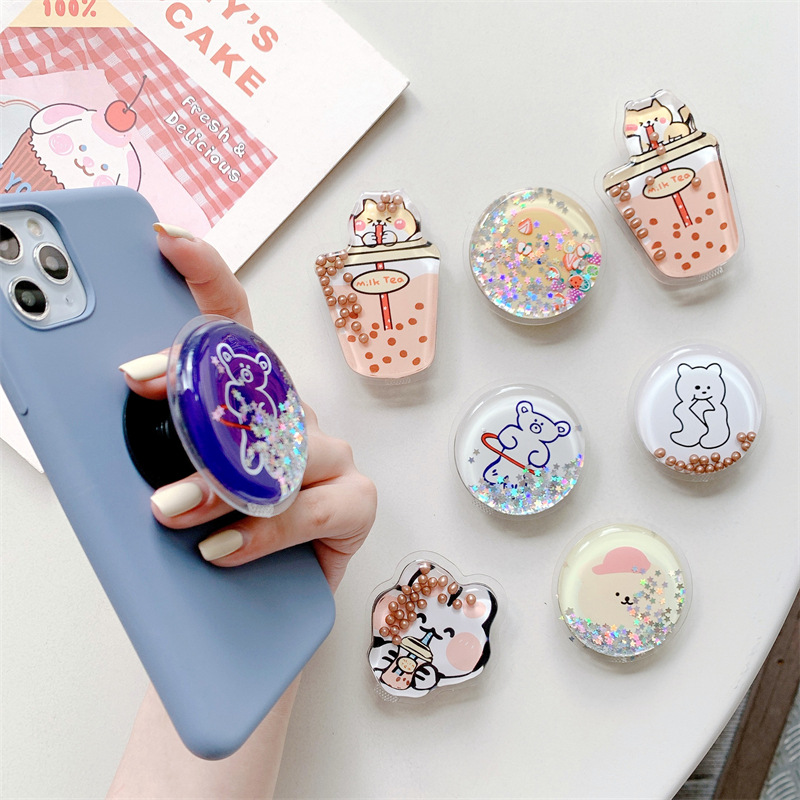 20g Weight Mobile Phone Universal Applicable Brands Airbag Bracket Classification tpu, Quicksand Material Rabbit, Cartoon, Bear Pattern Cartoon Style, Cute Style Rabbit Cartoon Bear Tpu Quicksand Cartoon Style Cute Mobile Phone Universal Airbag Bracket 8