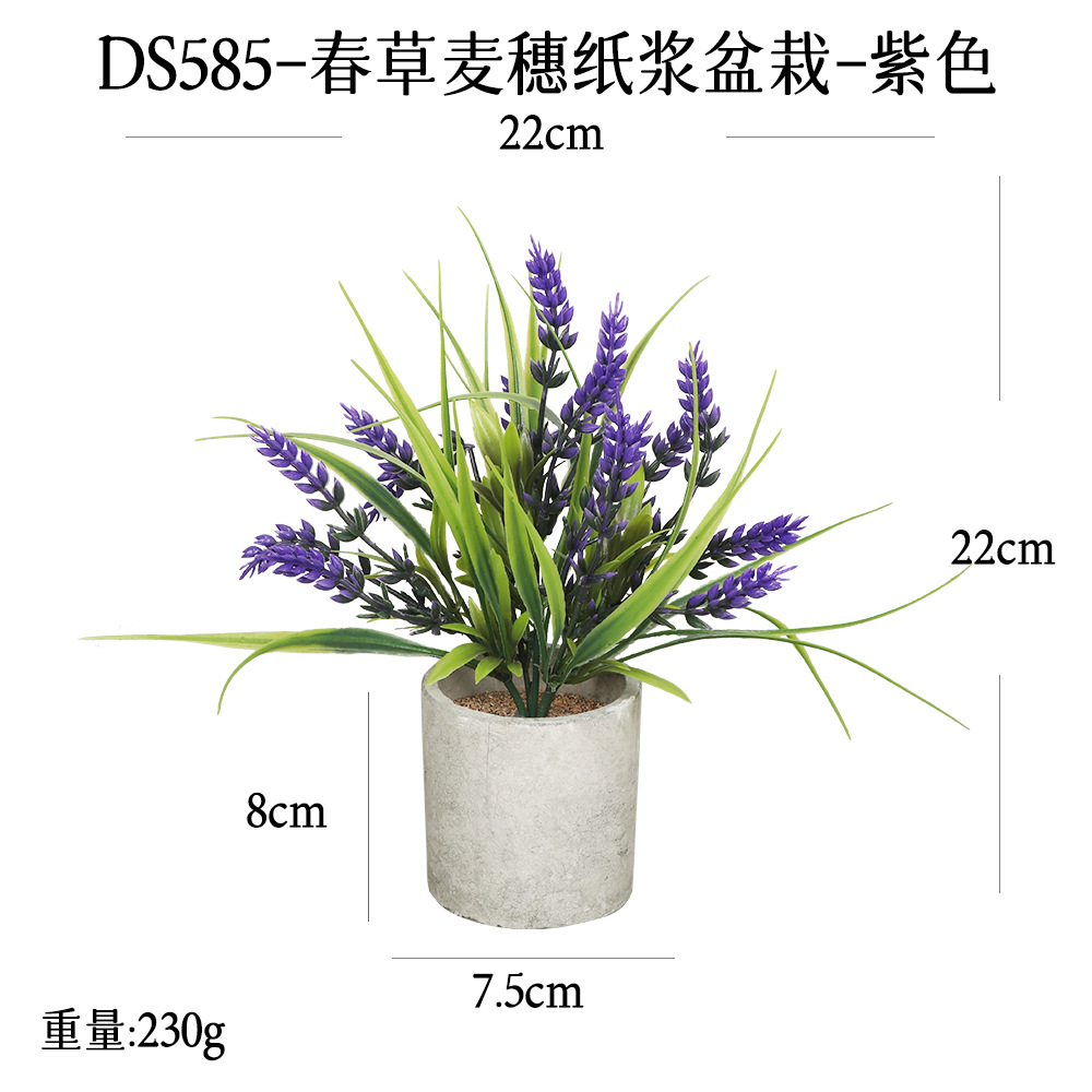Más de 240 combinaciones populares de macetas con plantas verdes artificiales, decoraciones para el hogar, flores artificiales, bonsáis cilíndricos de pulpa de papel.