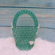 串珠包珠子包珍珠包手提包篮子包爱心桃心可爱小香风亚克力蝴蝶结