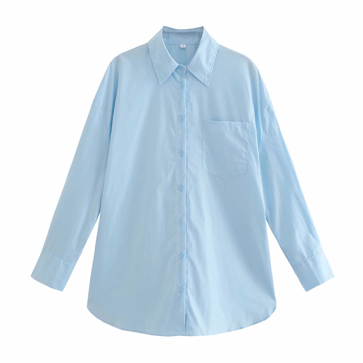 Summer Season Women'S Gender Fashion Style Wholesale Women'S Fashion Solid Color Long Sleeve Blouses
