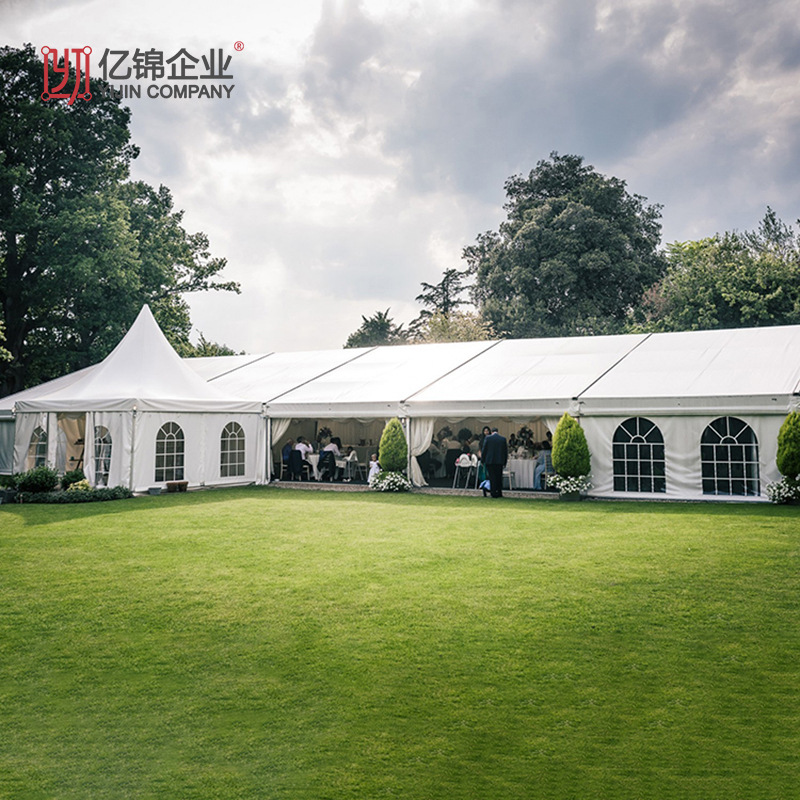 铝合金活动户外篷房白色婚礼婚庆活动展览展会人字顶欧式大型帐篷