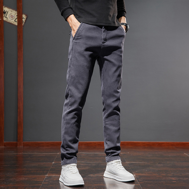 Easiest for Match New Men's Jeans, Fashionable, Comfortable and Soft Straight Pants, Elastic Slim Fit Plus Velvet Comfortable Pants Easiest for Match New Men's Jeans, Fashionable, Comfortable and Soft Straight Pants, Elastic Slim Fit Plus Velvet Comfortable Pants
